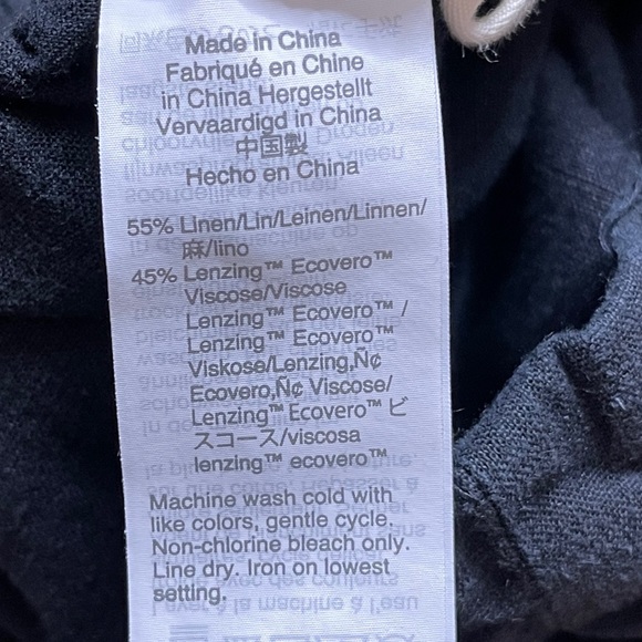 Madewell Linen Blend Size 4 Black Paperbag Shorts - Picture 4 of 6